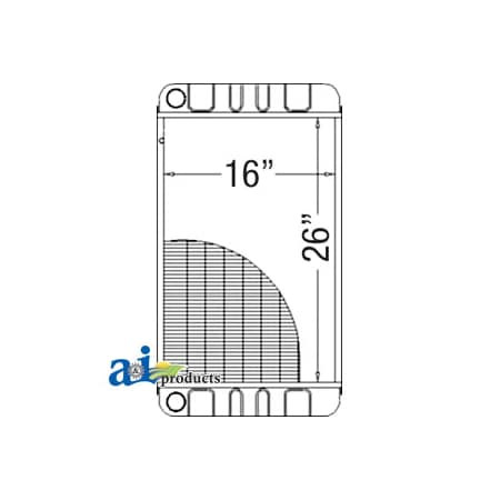 A & I Products Radiator 37" x23" x10.25" A-6579535